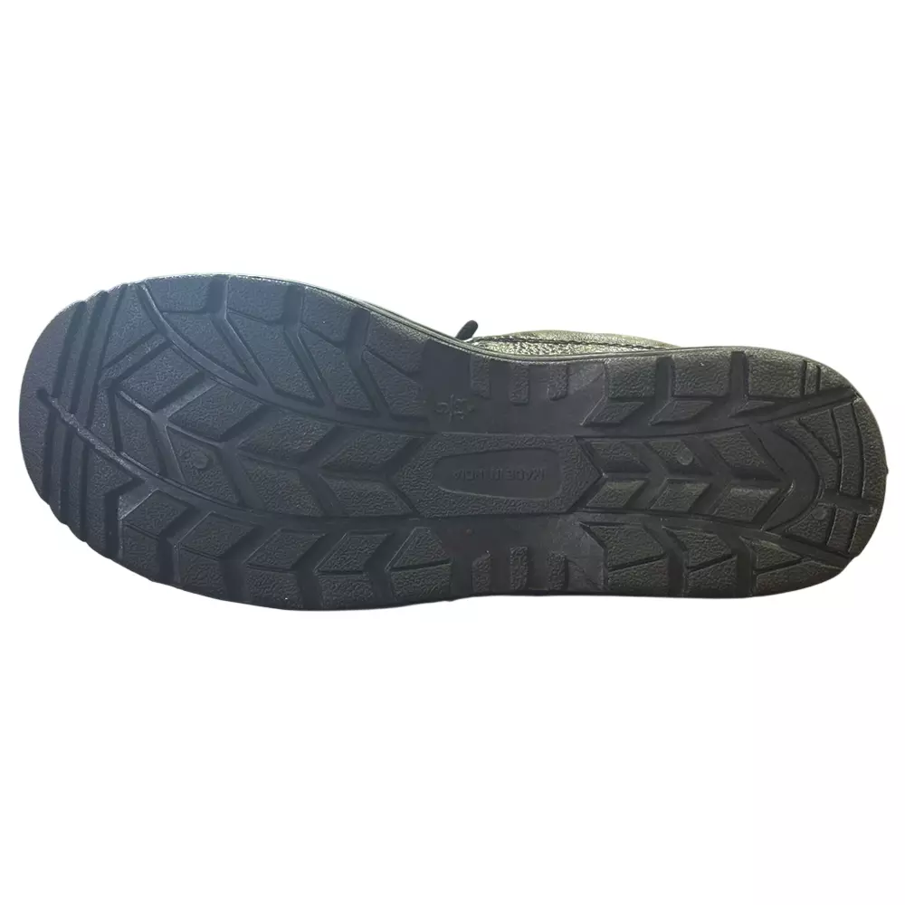 GENERIC Steel Toe Eco Series Safety Shoes High Ankle PVC Sole Size UK 10 Black, Power-10