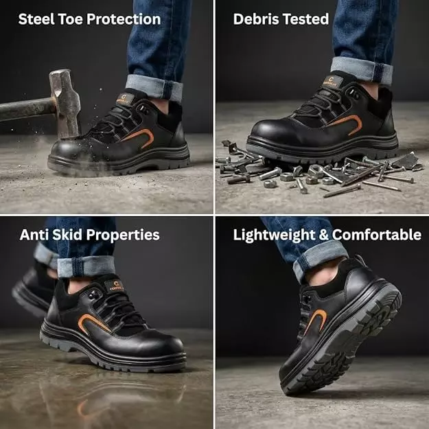 contablue-composite-toe-safety-shoes-pu-sole-low-ankle-black-leather-size-uk-12-rival-2006-black