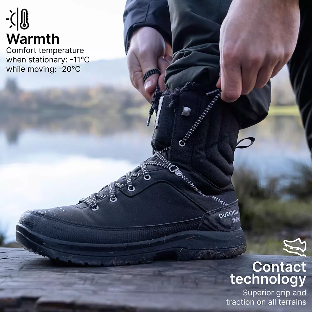 quechua-hiking-boots-round-toe-high-ankle-synthetic-polyurethane-polyester-rubber-sole-size-105-black-nh100