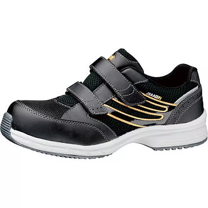 MIDORI Slip-Resistant Sneakers Artificial leather / mesh UK 10 Size Electrostatic Black, LSS-705S-BK-29.0