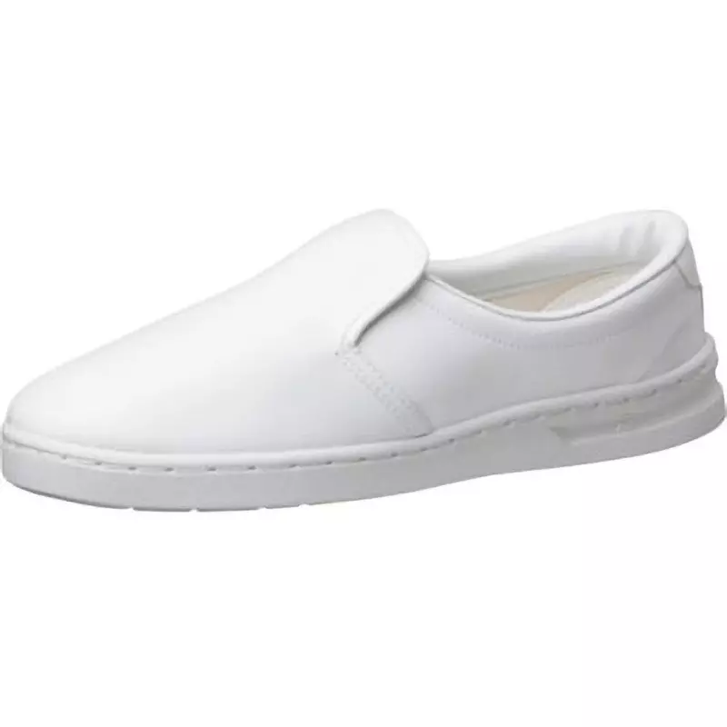 MIDORI Electrostatic Work Shoes White UK 7.5 Size Vinyl Leather EEE Low Cut, M101-26.5