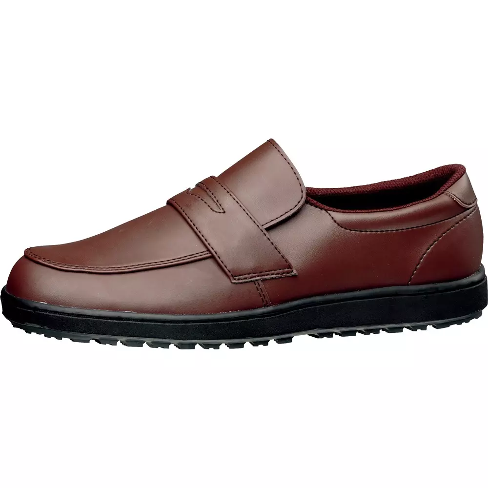MIDORI Work Shoes Brown UK 6.5 Size Artificial Leather / Synthetic Leather EEE, H-230D-BR-25.5