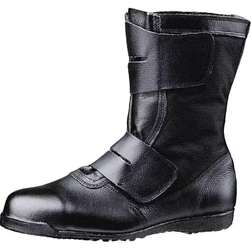 MIDORI Work Shoes Black UK 5.5 Size High Cut Tip: Steel, upper: Cow Chrome Leather, CT515BK24.5