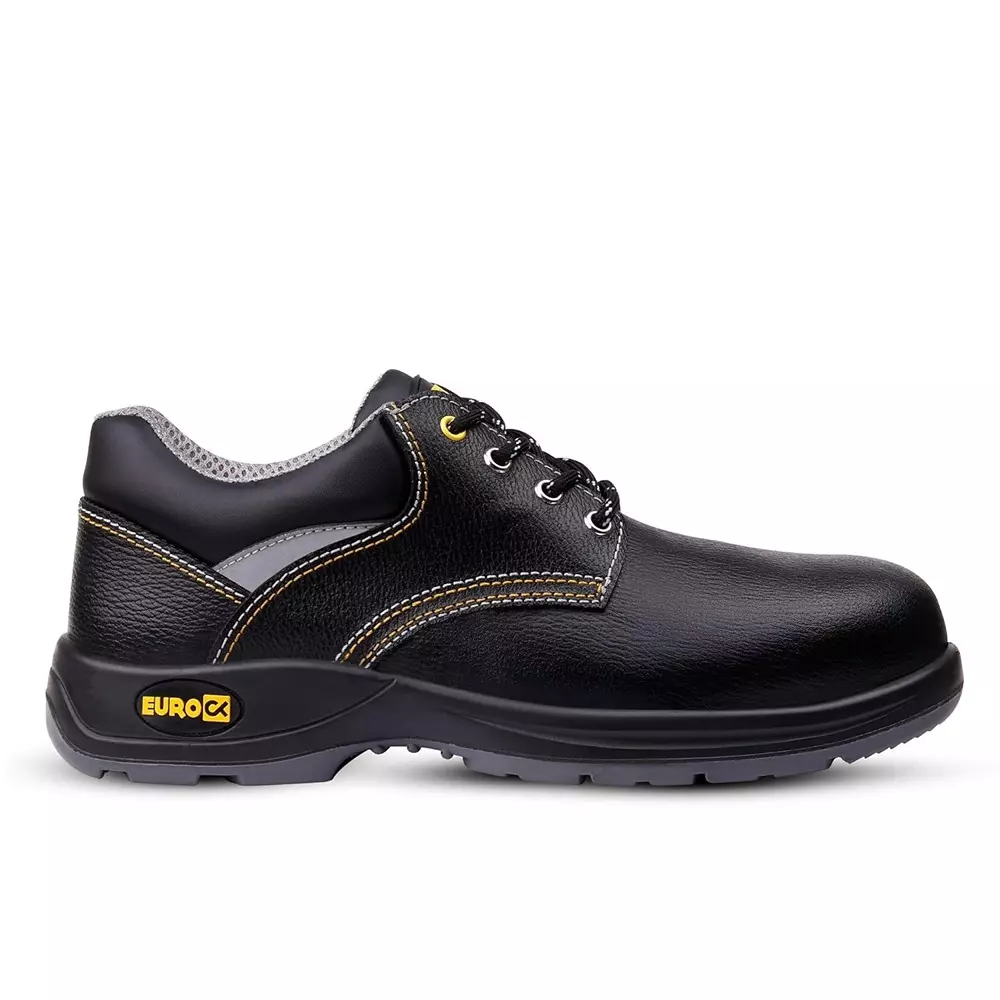 eurock-core-low-ankle-safety-shoes-200j-fiber-glass-toe-pu-sole-black-uk-6-size-for-industrial-use