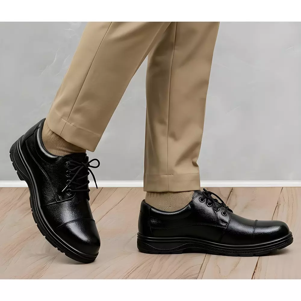 wugo-low-ankle-airmix-sole-safety-shoes-leather-black-stailness-steel-toe-7-uk-size-for-industrial-use-m1007b