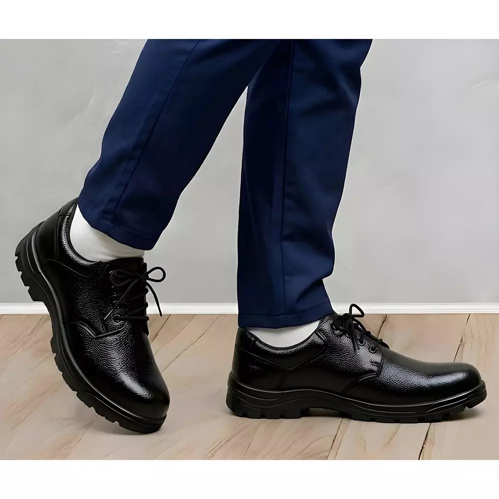 wugo-low-ankle-airmix-sole-safety-shoes-leather-black-stailness-steel-toe-6-uk-size-for-industrial-use-m1008b