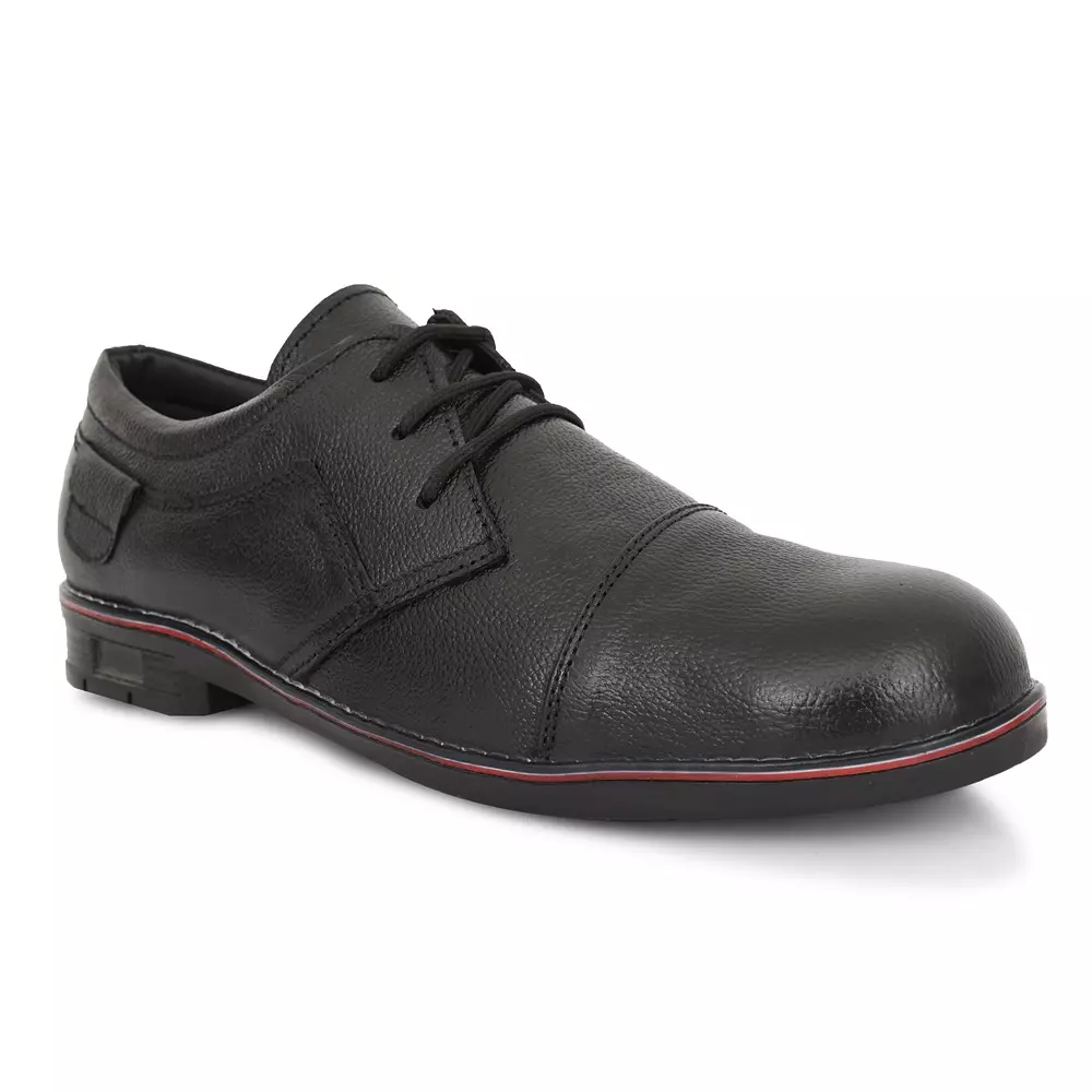 tor-safety-shoes-steel-toe-low-ankle-rubber-sole-leather-size-uk-10-black-tzu-st-isi-blk-a-224