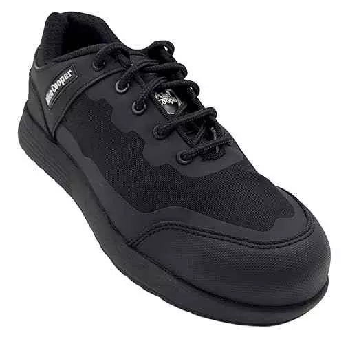 Allen Cooper Fibre Glass Toe Safety Shoes Microfiber Low Ankle Black UK 6 Size, 82430-ACF66092-06