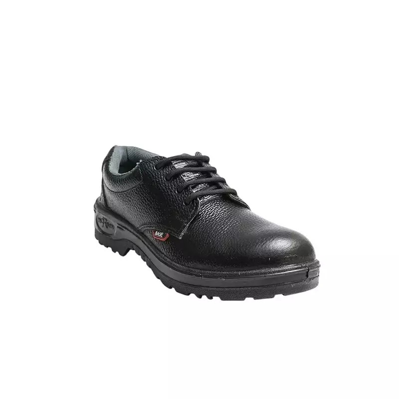 hillson-low-ankle-steel-toe-safety-shoes-leather-upper-material-black-pu-sole-uk-11-size-for-industrial-construction-area-use-base
