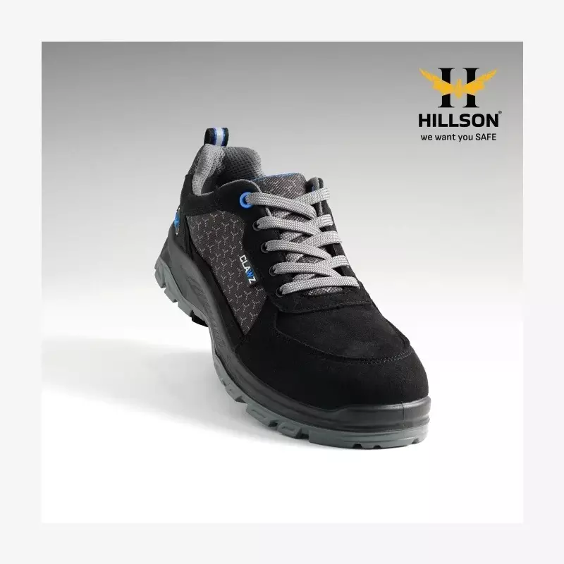 hillson-clawz-low-ankle-steel-toe-safety-shoes-suede-microfiber-leather-upper-material-black-pu-sole-uk-10-size-for-industrial-construction-area-use-cl07
