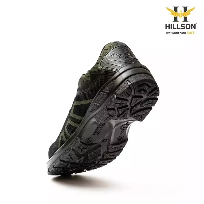 hillson-low-ankle-steel-toe-safety-shoes-pu-sole-breathable-flyknit-fabric-upper-material-green-uk-5-size-for-industrial-construction-area-use-wf02-green
