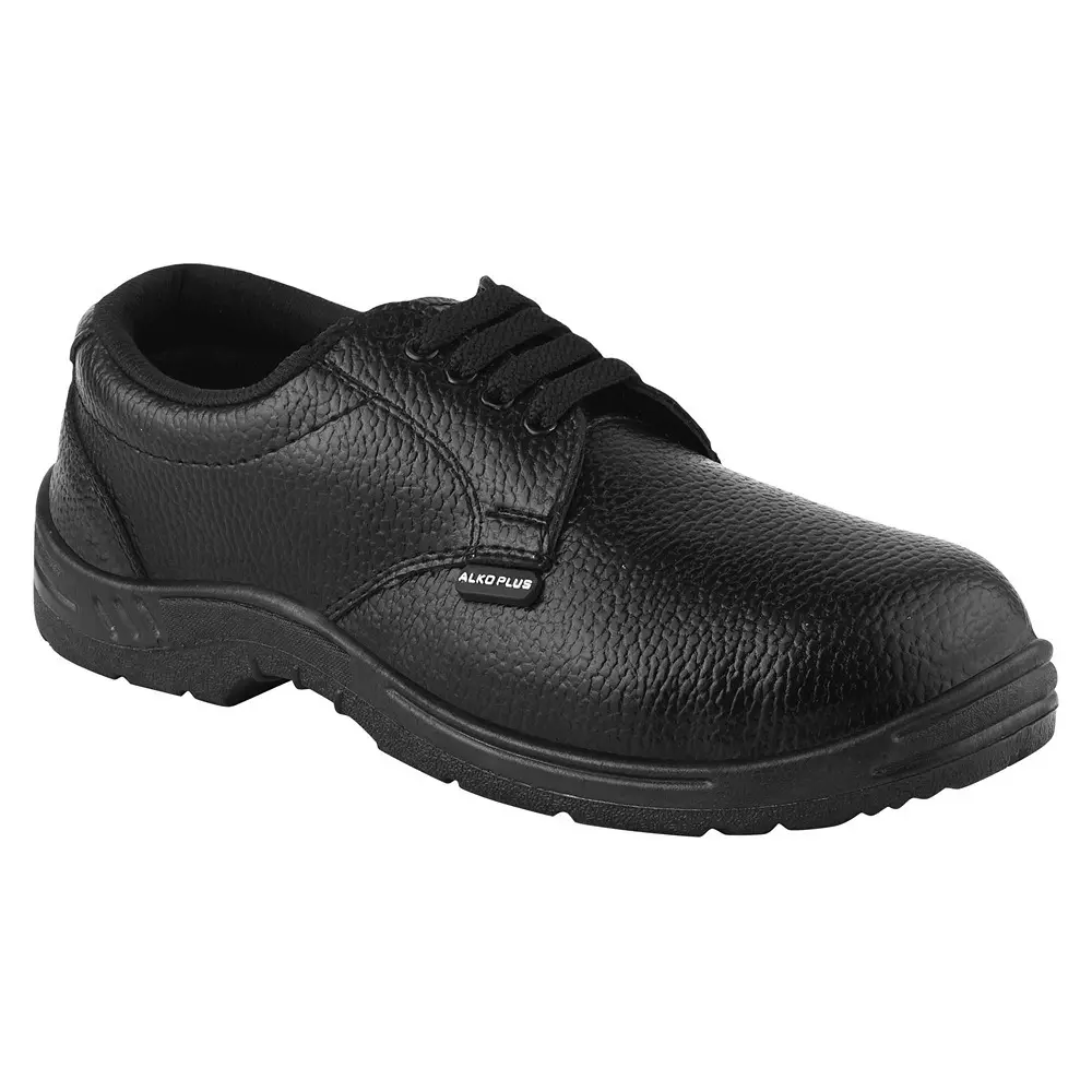 alko-plus-general-safety-shoes-steel-toe-low-ankle-synthetic-leather-upper-material-pvc-sole-size-uk-9-black-aps-551