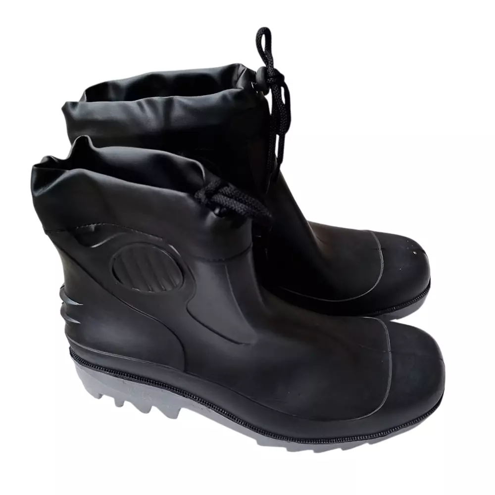 Hillson Collar Boot Steel Toe Safety Gumboot High Ankle PVC Sole, Size UK 9