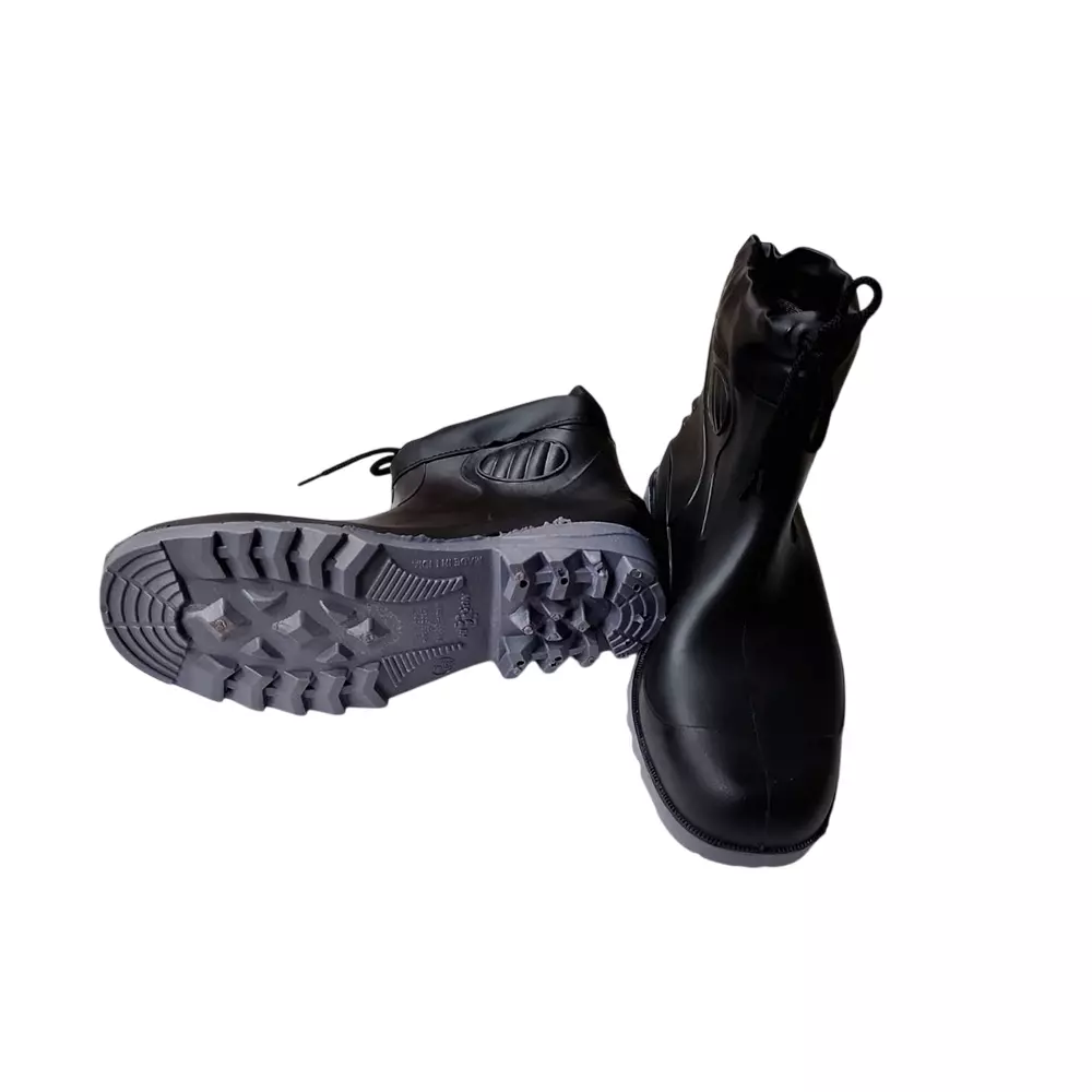 Hillson Collar Boot Steel Toe Safety Gumboot High Ankle PVC Sole, Size UK 9