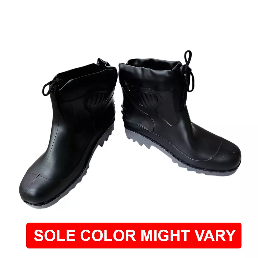 Hillson Collar Boot Steel Toe Safety Gumboot High Ankle PVC Sole, Size UK 9