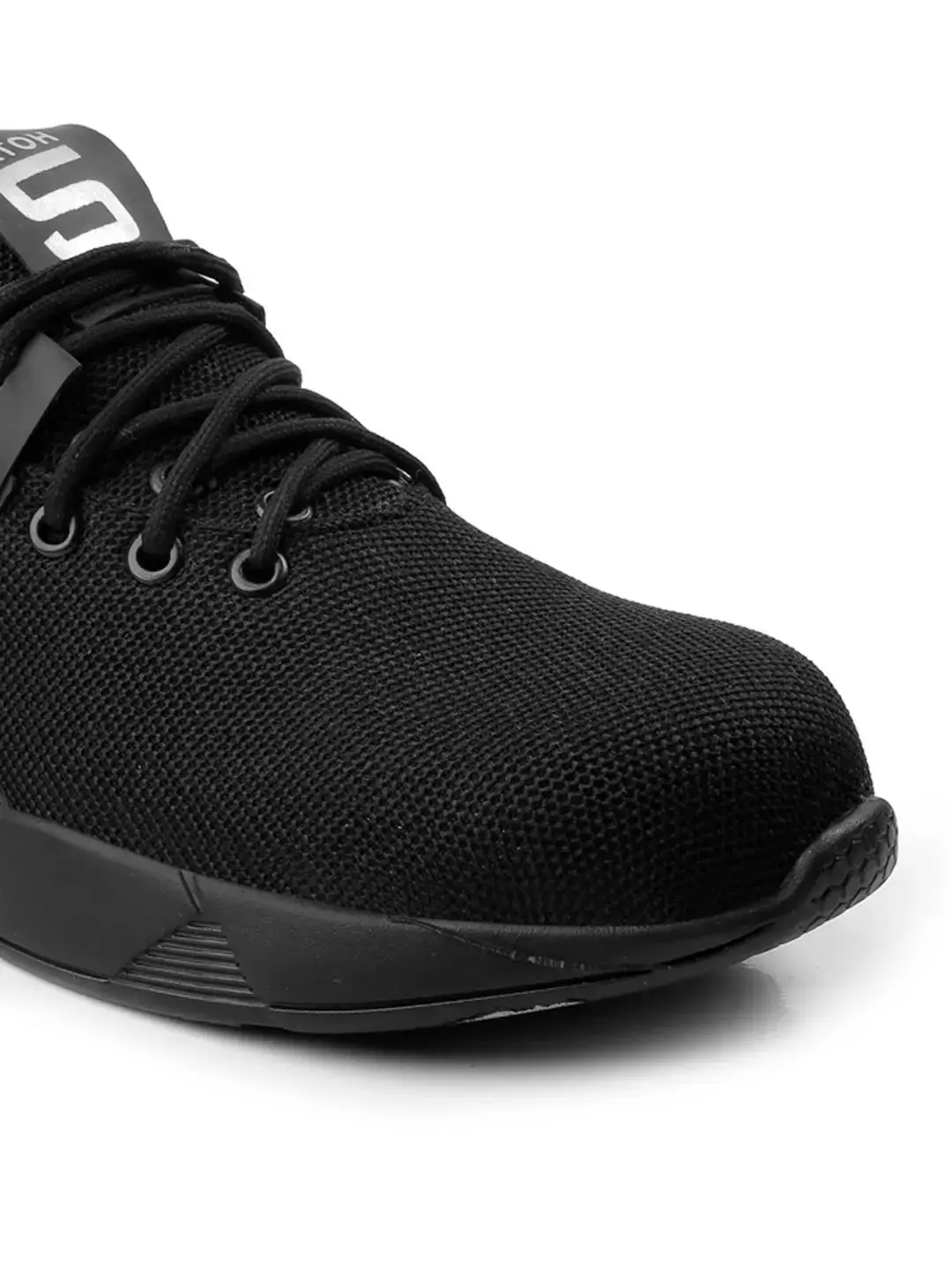 Woakers Steel Toe Safety Shoes Low Ankle Synthetic Leather Size UK 7 Black Model BLK-FASHION-SAFTEY