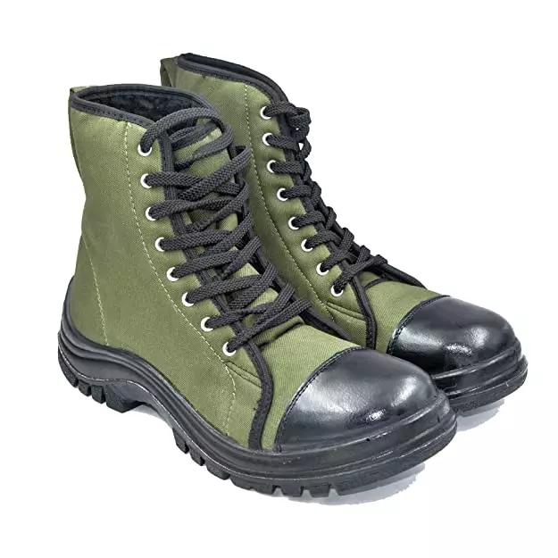 Fuel Jungle-5 Steel Toe High Ankle Safety Shoes Green Size: 5