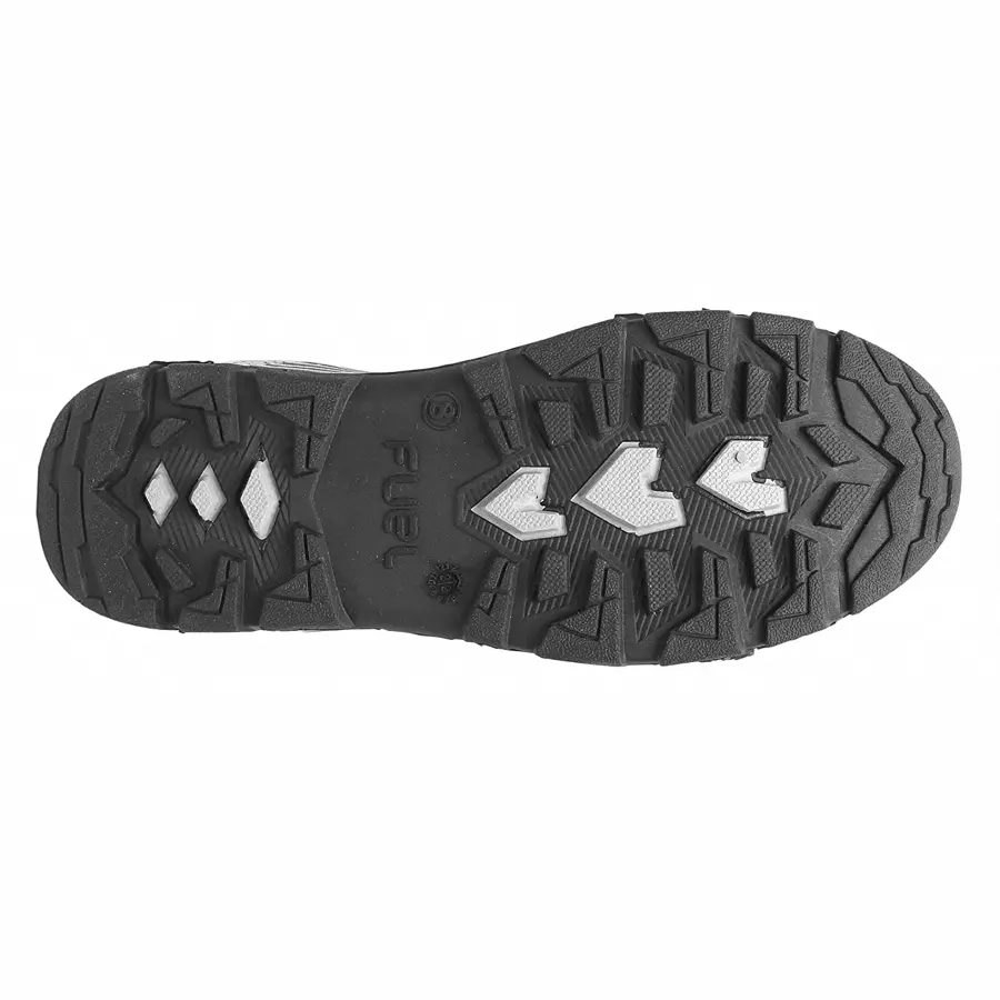 Fuel Steel Toe Safety Shoes Low Ankle Double Density PVC Sole White, JORDAN Size UK 9