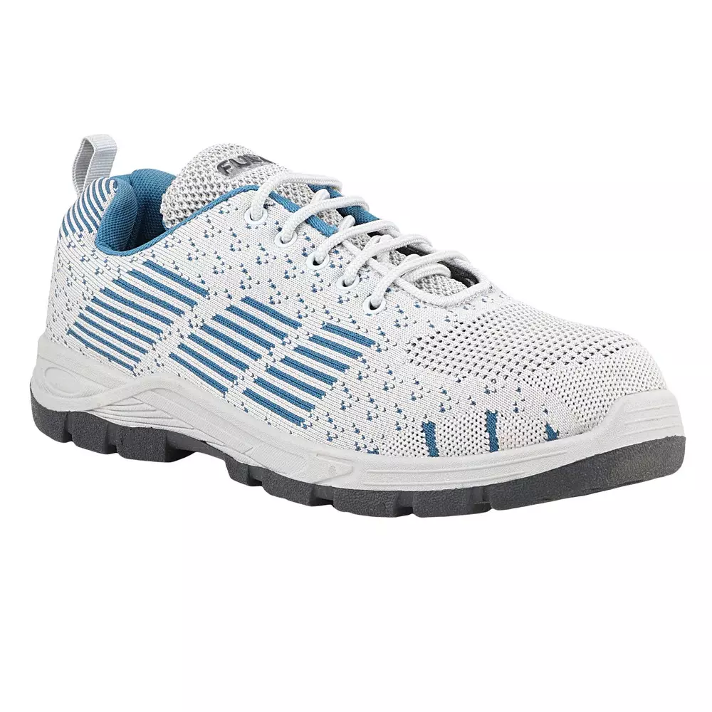 Fuel Steel Toe Safety Shoes Low Ankle Double Density PVC Sole White, JORDAN Size UK 9