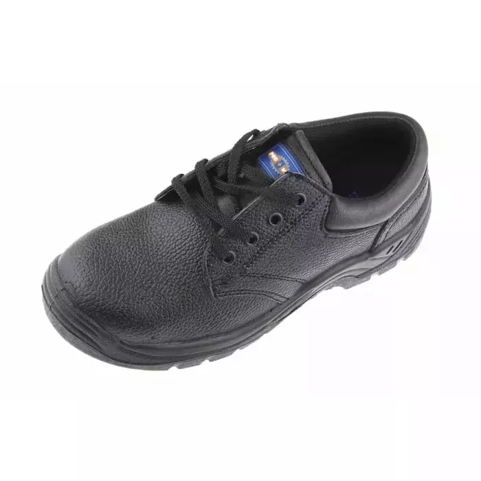 RS PRO Mens Black Toe Capped Safety Trainers, UK 6, EU 39 Model No 7904016 (Each of 1 Pair)