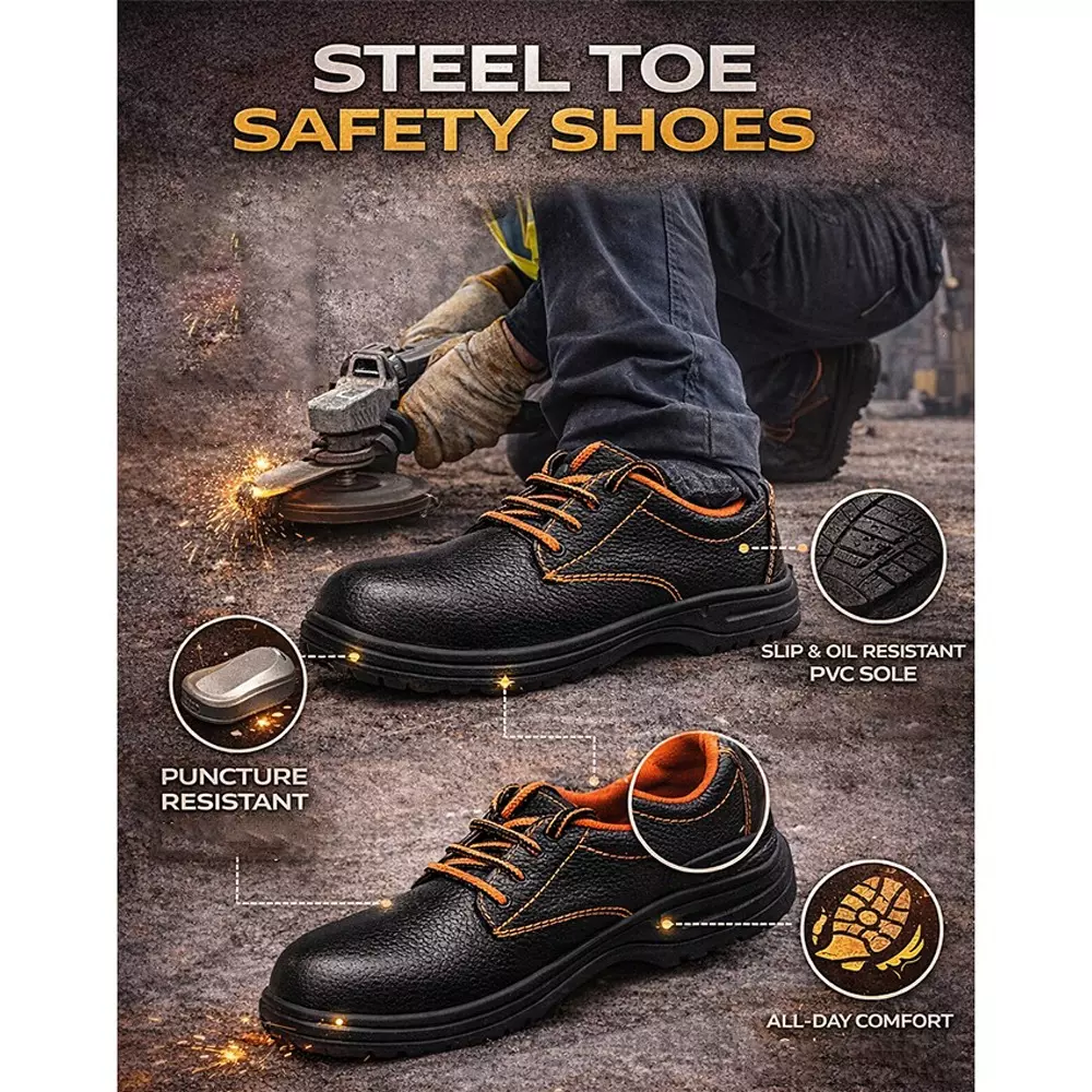 generic-steel-toe-low-ankle-pvc-sole-black-leather-safety-shoe-size-7