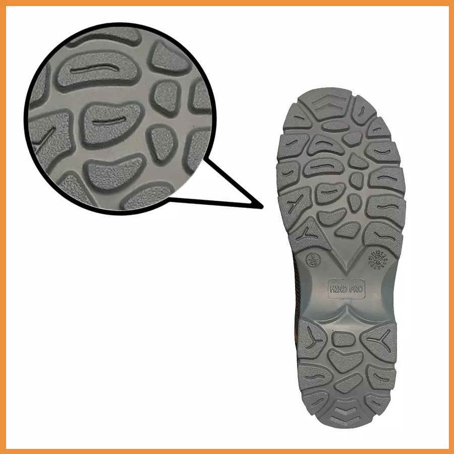 HindPro Passion Fiber Toe Safety Shoes Knitted Low Ankle PU Sole Size UK 7 Grey and Black