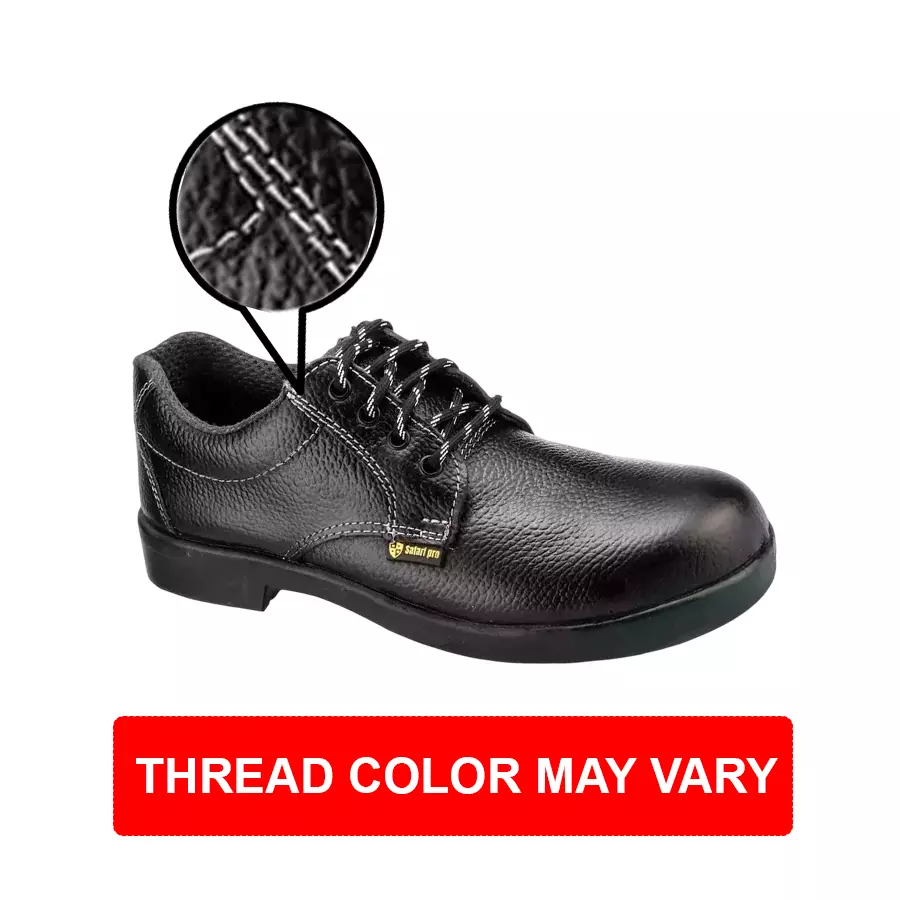 Safari Pro Steel Toe Safety Shoes  Low Ankle Size UK 7 Black Model N2001
