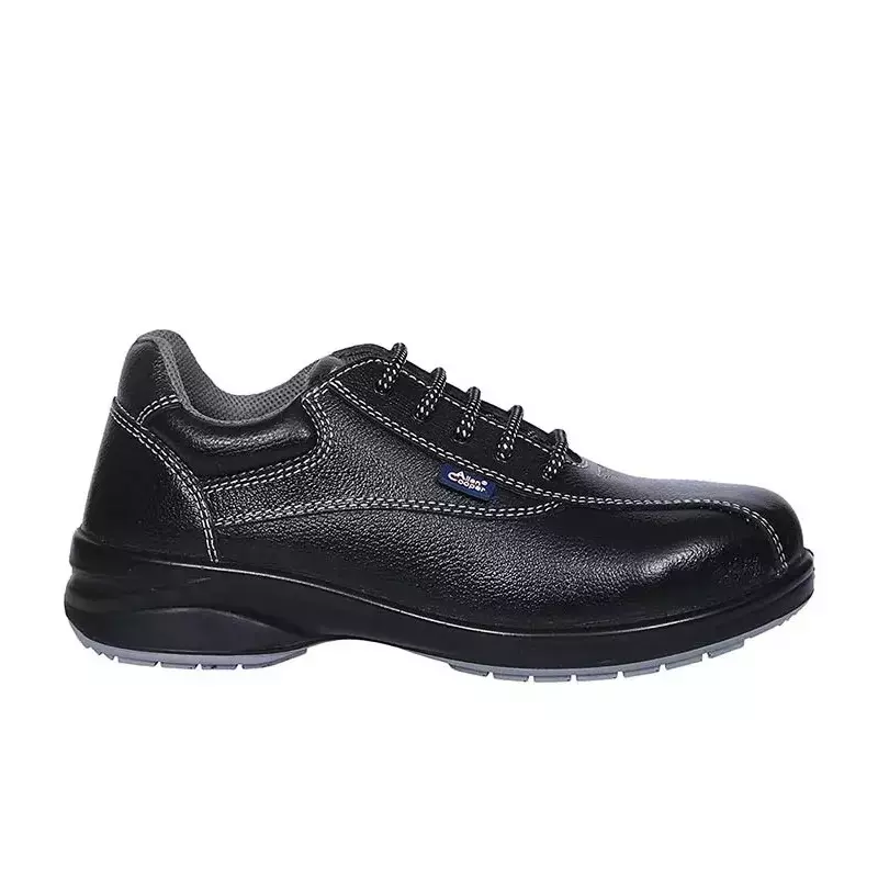Allen Cooper AC 1299 Low Ankle Steel Toe PU Sole Black Womens Safety Shoes (Size UK 3 - UK 7)
