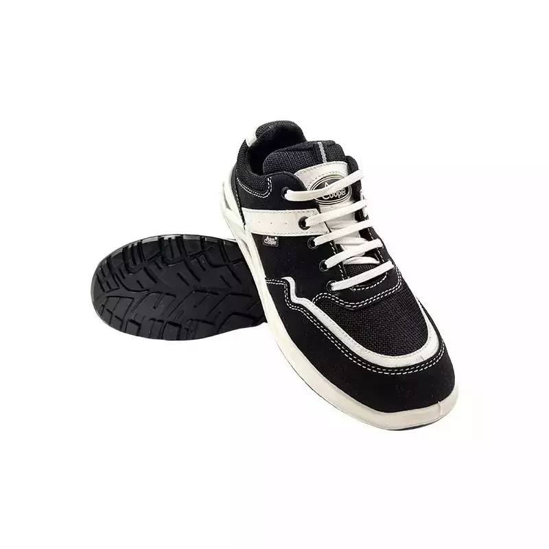 Allen Cooper Steel Toe Safety Shoes Low Ankle PU Sole Size 6 UK/India Black, ACM 1700