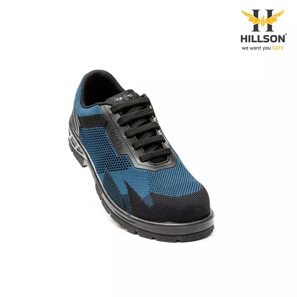 hillson-hard-toe-safety-shoes-pu-sole-low-ankle-blue-breathable-flyknit-fabric-size-uk-10-wf01-blue