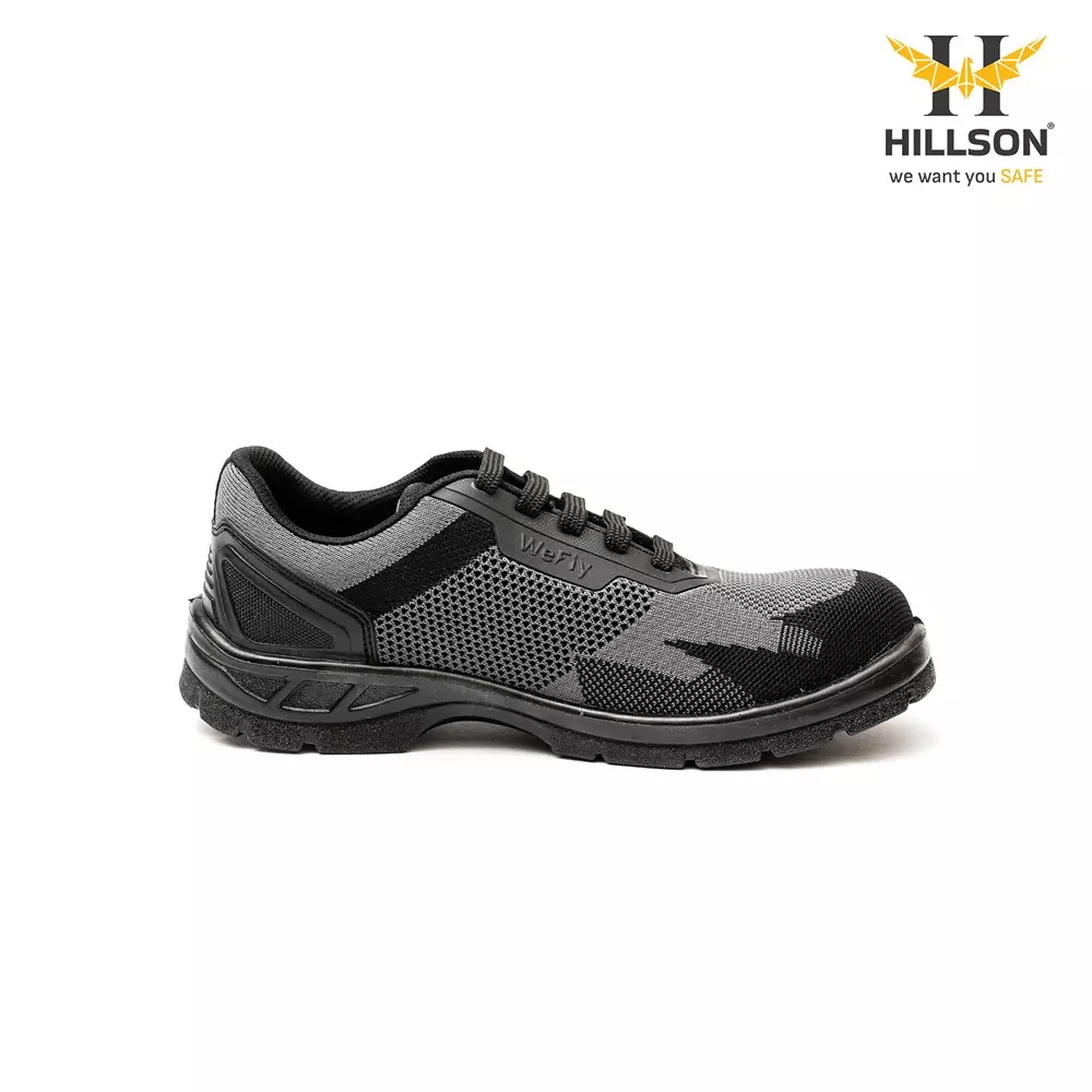 hillson-hard-toe-safety-shoes-pu-sole-low-ankle-grey-breathable-flyknit-fabric-size-uk-7-wf01-grey