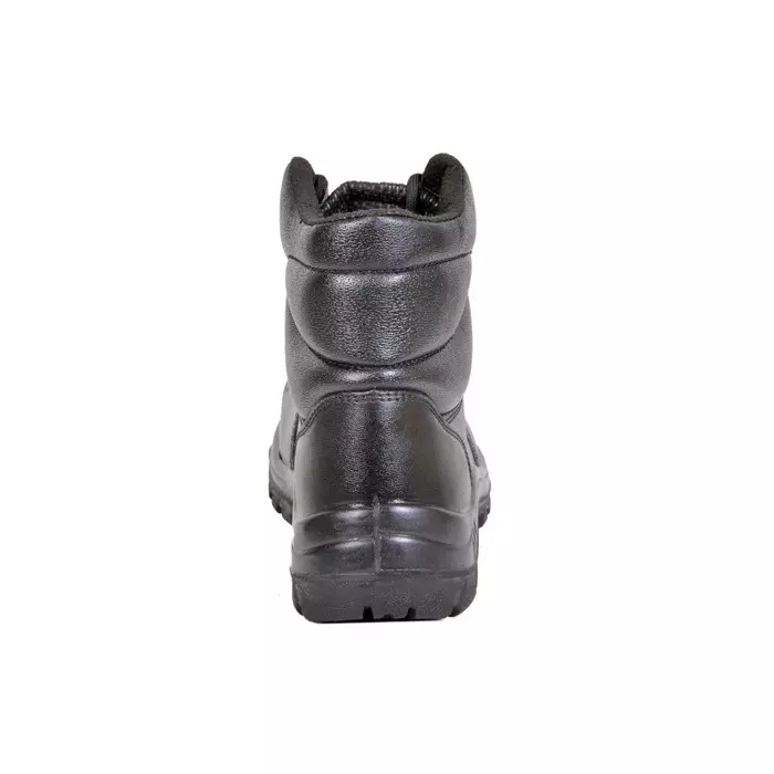 Zain Safety Micro-Fibre Steel Toe Safety Shoes PU Single Density High Ankle Black Micro-Fiber S2 Size UK5, FORCE