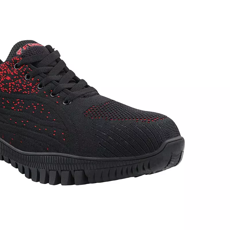 fuel-metallic-toe-safety-shoes-rubber-single-density-low-ankle-black-red-knitted-fabric-for-mens-size-uk11-trendy-red-black