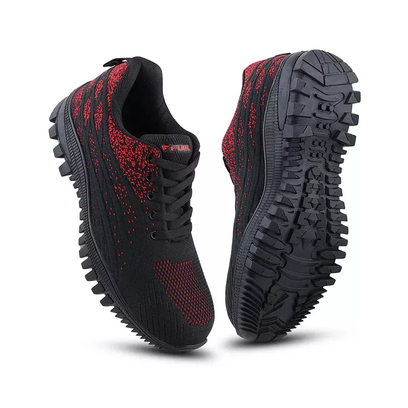 fuel-metallic-toe-safety-shoes-rubber-single-density-low-ankle-black-red-knitted-fabric-for-mens-size-uk11-trendy-red-black