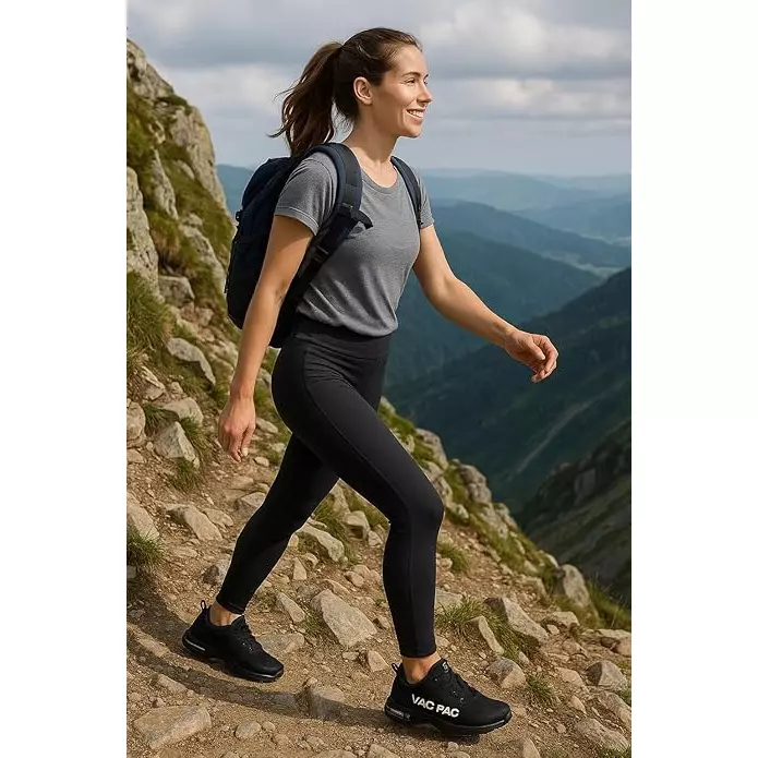 VAC PAC Safety Shoes Low Ankle Steel Toe Rubber Sole Black UK 10.5