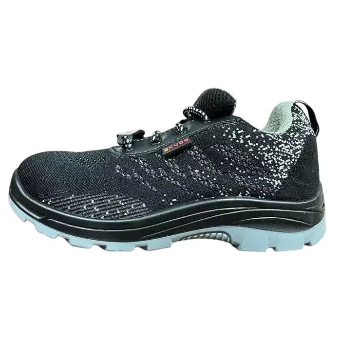 SCUDO Steel Toe Titan Safety Shoes PU Sole UK 7 Black