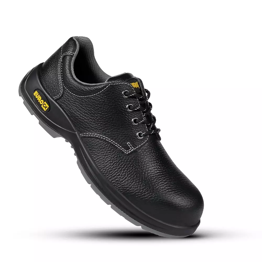 Eurock DUO 200 J Steel Toe Safety Shoe Low Ankle PU Sole UK 7 Size Black for Industrial Use, 82569-DUO-07