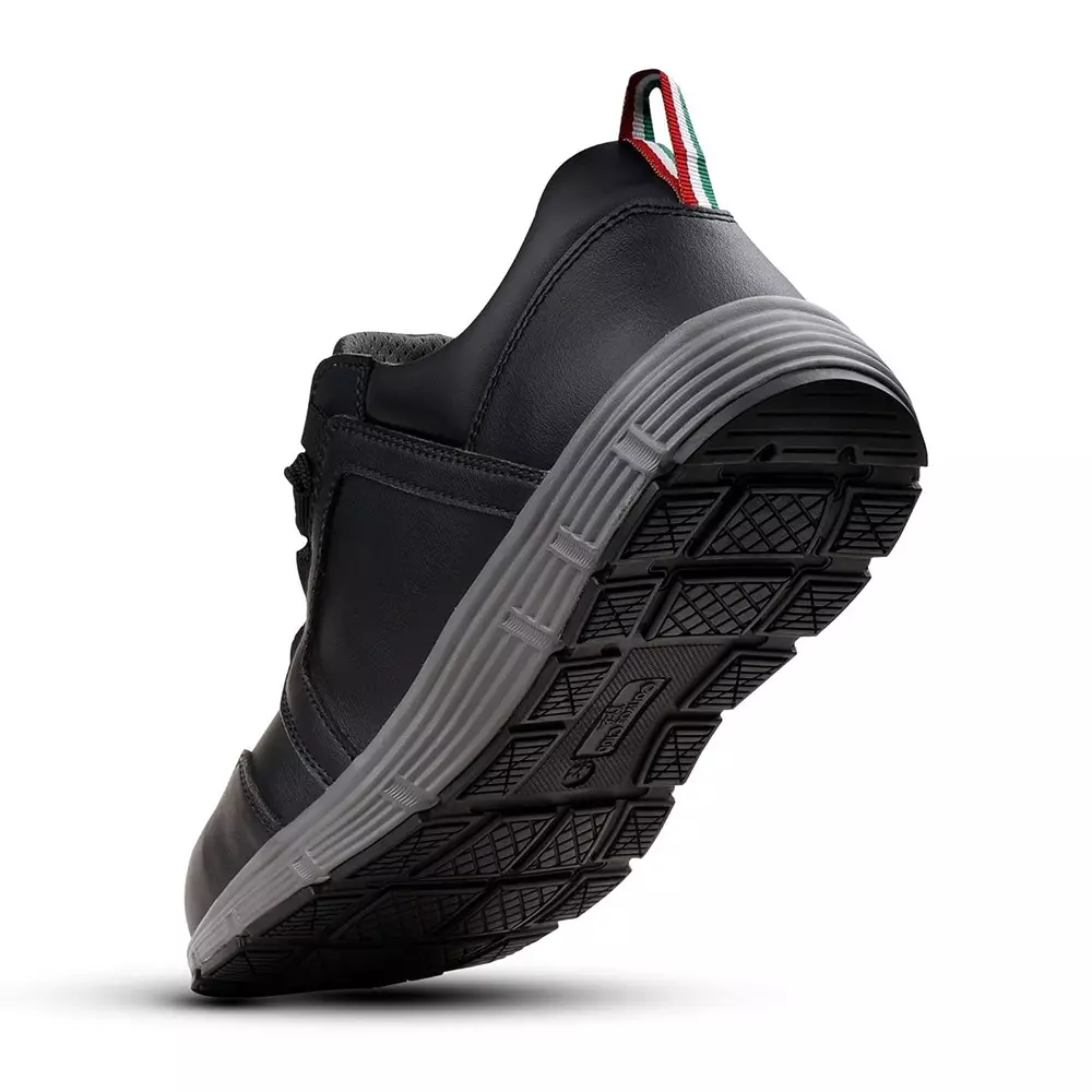 Canvas Club ROME S2 200 J Fiber Glass Toe Safety Shoe Low Ankle Phylon Rubber Sole UK 6 Size Black Micro Fibre