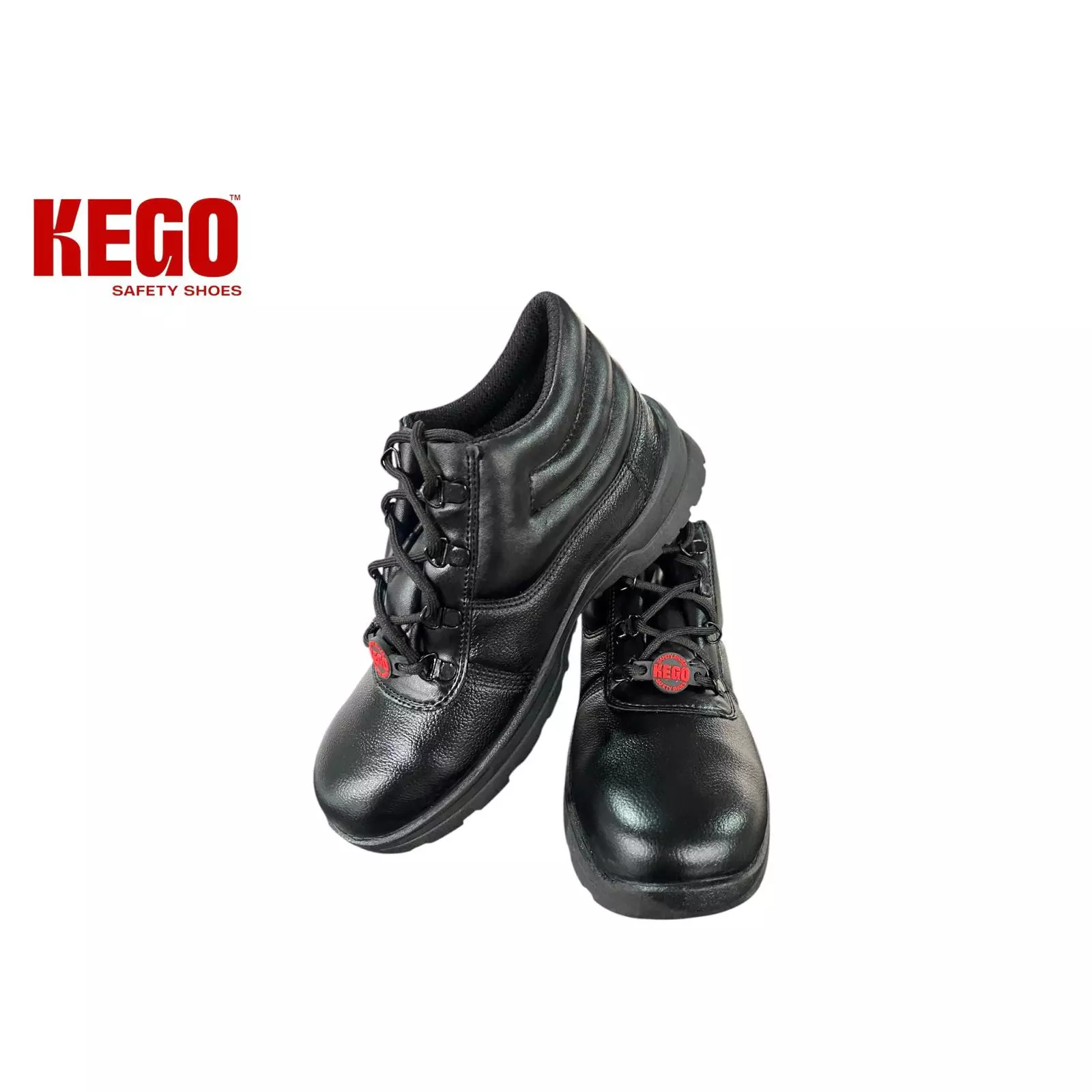 KEGO Safety Shoes Metal Toe Low Ankle Direct Injection PVC (Moulded) Sole Black UK 9, KG-PVL-1003 (20 Pairs)