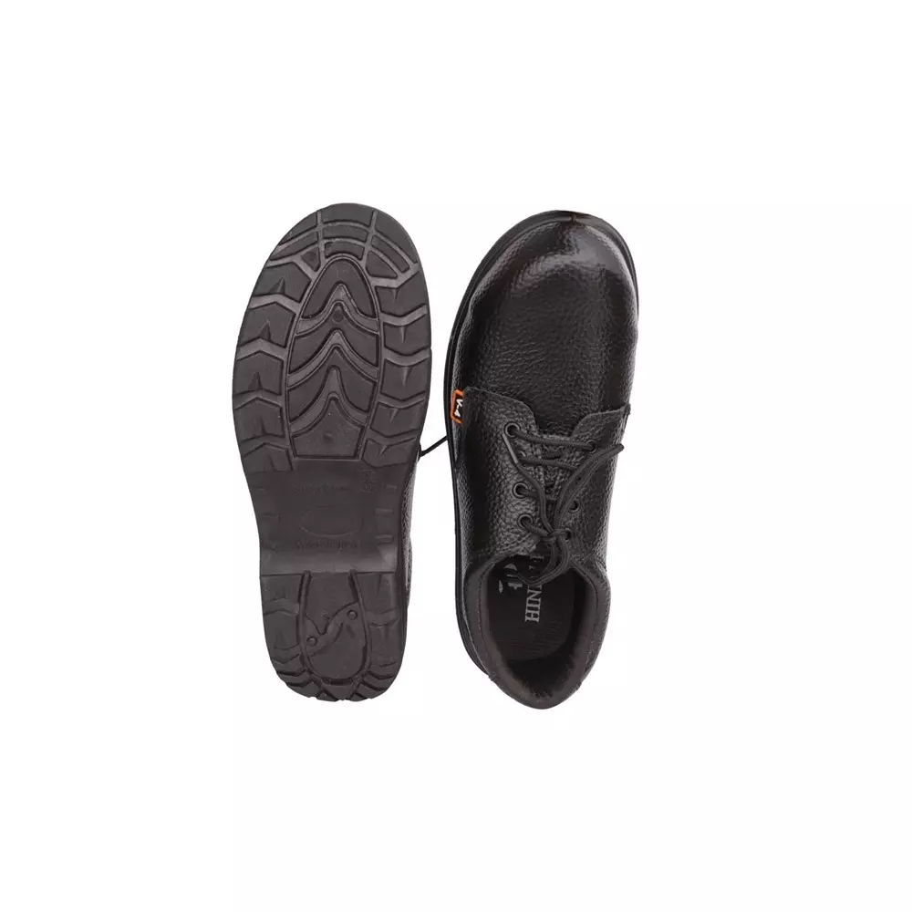 hindpro-steel-toe-safety-shoes-single-density-pvc-sole-low-ankle-black-barton-print-synthetic-leather-size-uk-6-v-4-pack-of-12-pairs