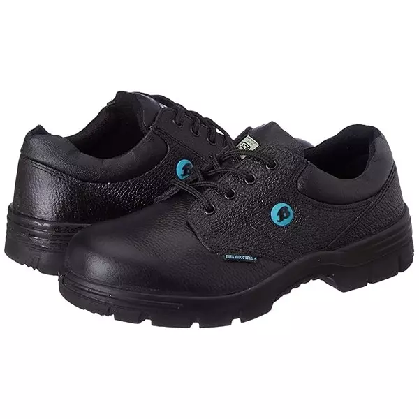 bata-steel-toe-pu-sole-safety-shoes-low-ankle-leather-black-uk-7-size-single-double-density-for-industrial-work-use-zappy-sd
