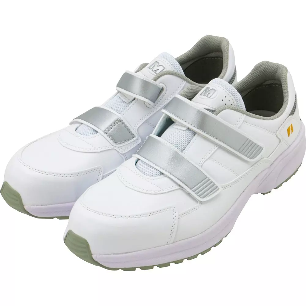 MIDORI Electrostatic Super Light Weight Resin Sneaker Artificial leather / mesh UK 10 Size White, SL-615S-W-29.0