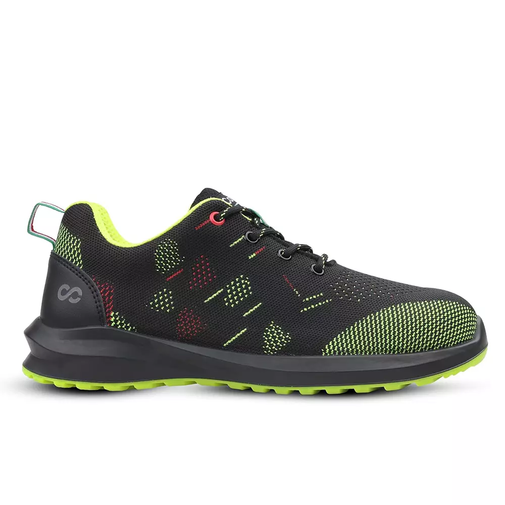canvas-club-steel-toe-florence-safety-shoe-low-ankle-double-density-pu-sole-black-and-green-size-uk-9