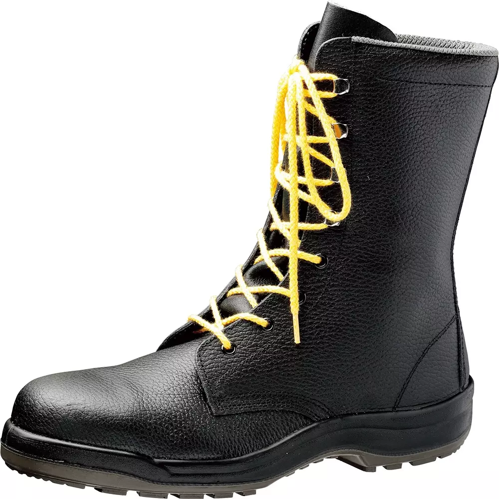 MIDORI Electrostatic Safety Shoes Black UK 8 Size Cow Chrome Leather (Embossed) EEE, CJ030-SEIDEN-27.0