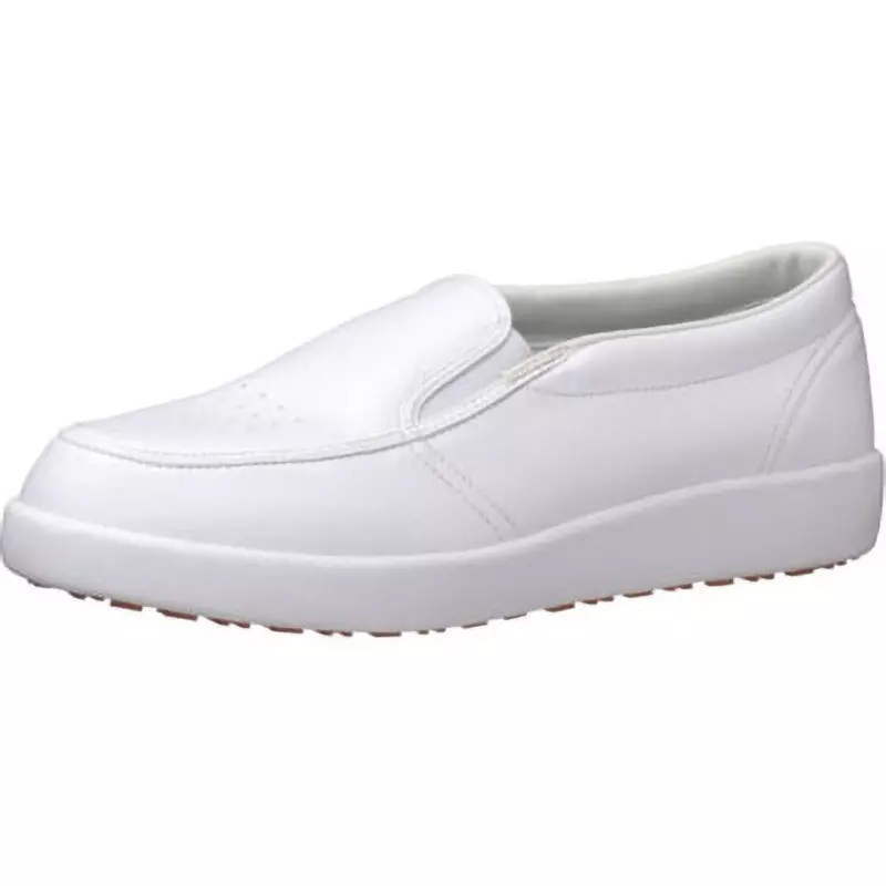 MIDORI Work Shoes White UK 7 Size Artificial Leather EEE Low Cut, H-720N-W-26.0