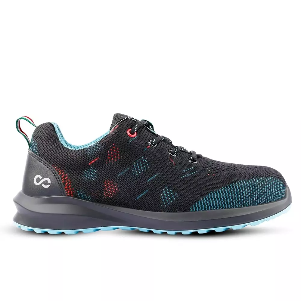 canvas-club-florence-low-ankle-safety-shoes-stainless-steel-toe-pu-sole-black-sean-uk-12-size-for-industrial-use