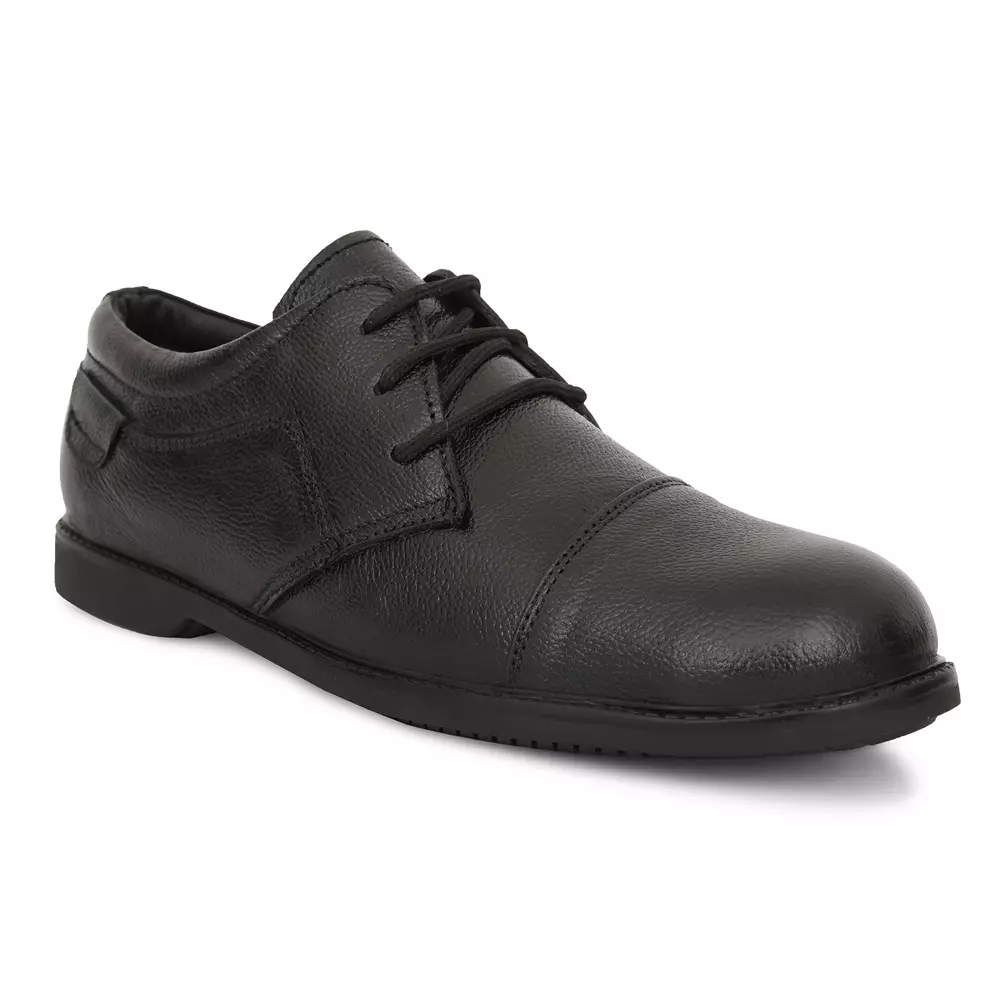 tor-safety-shoes-steel-toe-low-ankle-rubber-sole-leather-size-uk-7-black-tzu-st-isi-blk-a-023