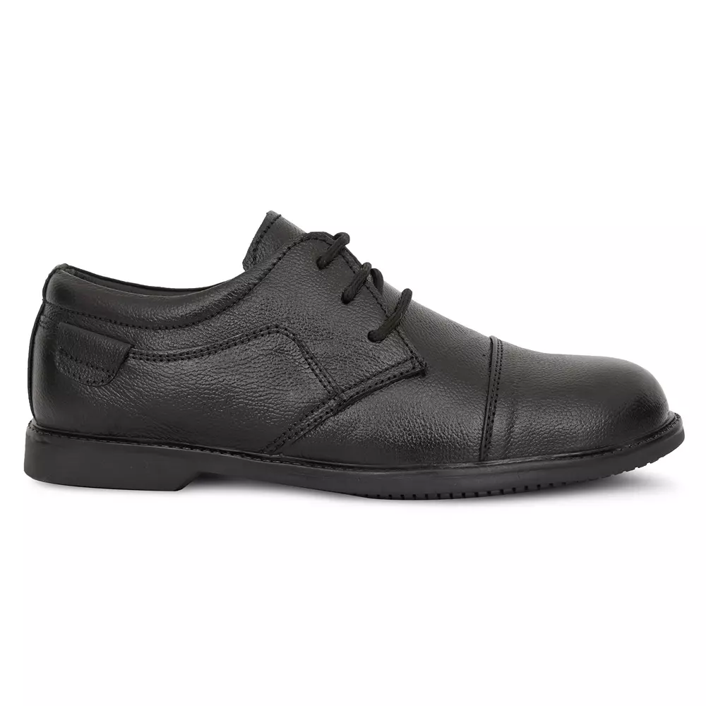 tor-safety-shoes-steel-toe-low-ankle-rubber-sole-leather-size-uk-7-black-tzu-st-isi-blk-a-023