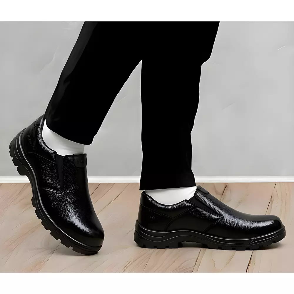 wugo-stylish-heavy-duty-stainless-steel-police-safety-shoes-low-ankle-airmix-sole-genuine-mild-leather-anti-slip-black-uk-9-size-m1009b