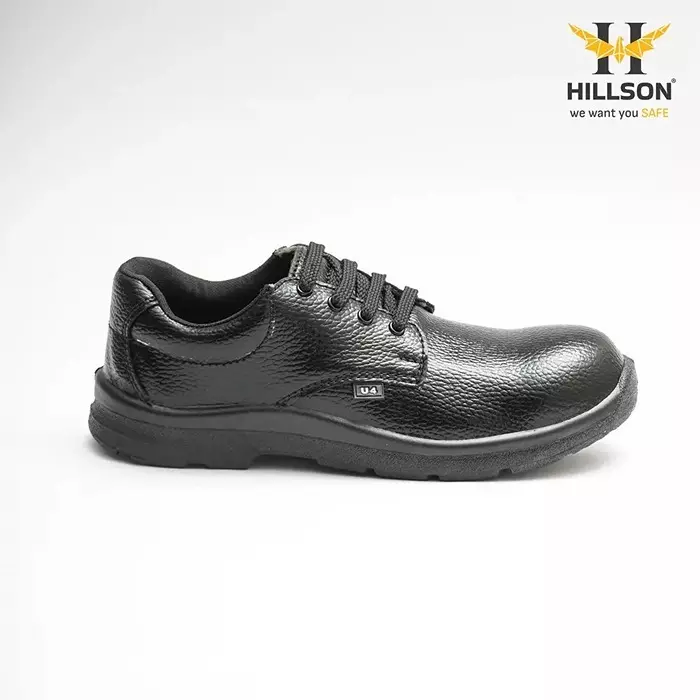 hillson-low-ankle-steel-toe-safety-shoes-pvc-sole-synthetic-leather-upper-material-black-uk-5-size-for-industrial-construction-area-use-u-4